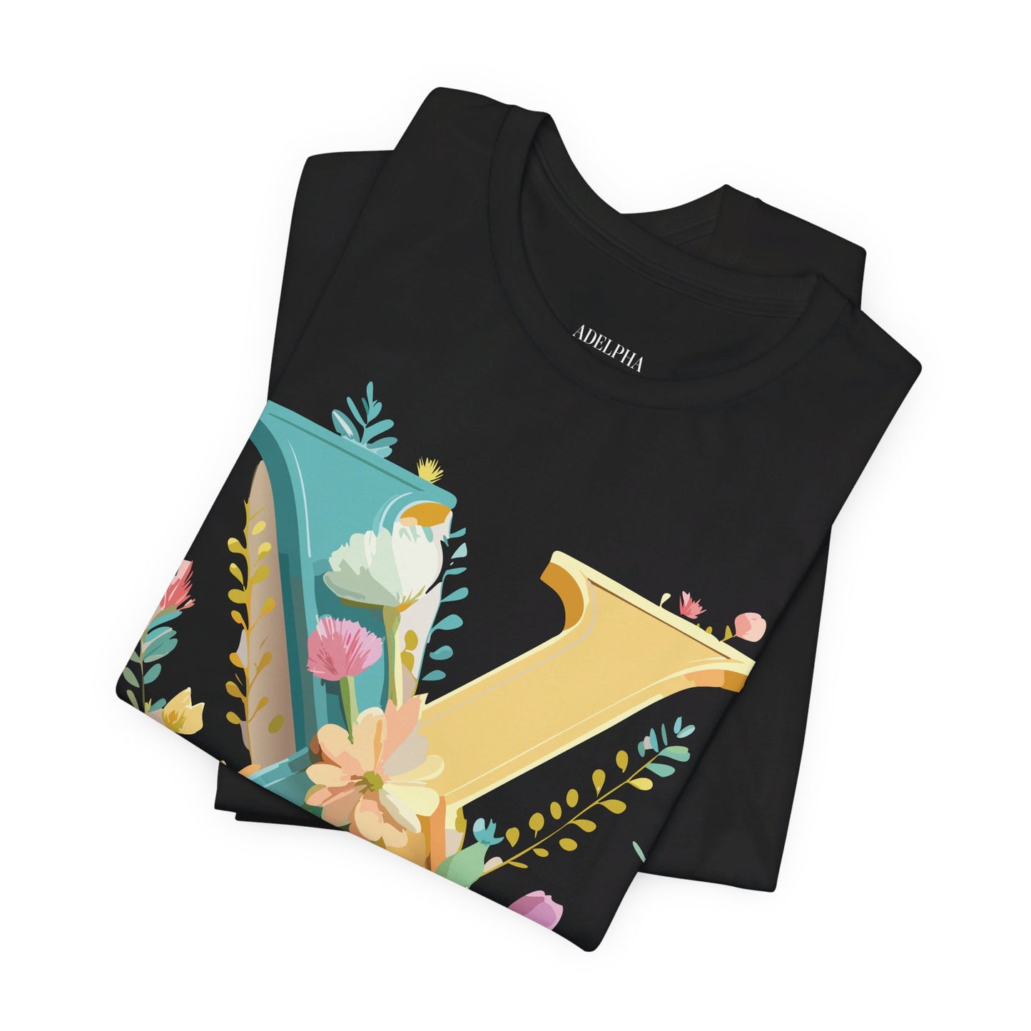 Natural Cotton Tee Shirt - Letters Collection - X Printify