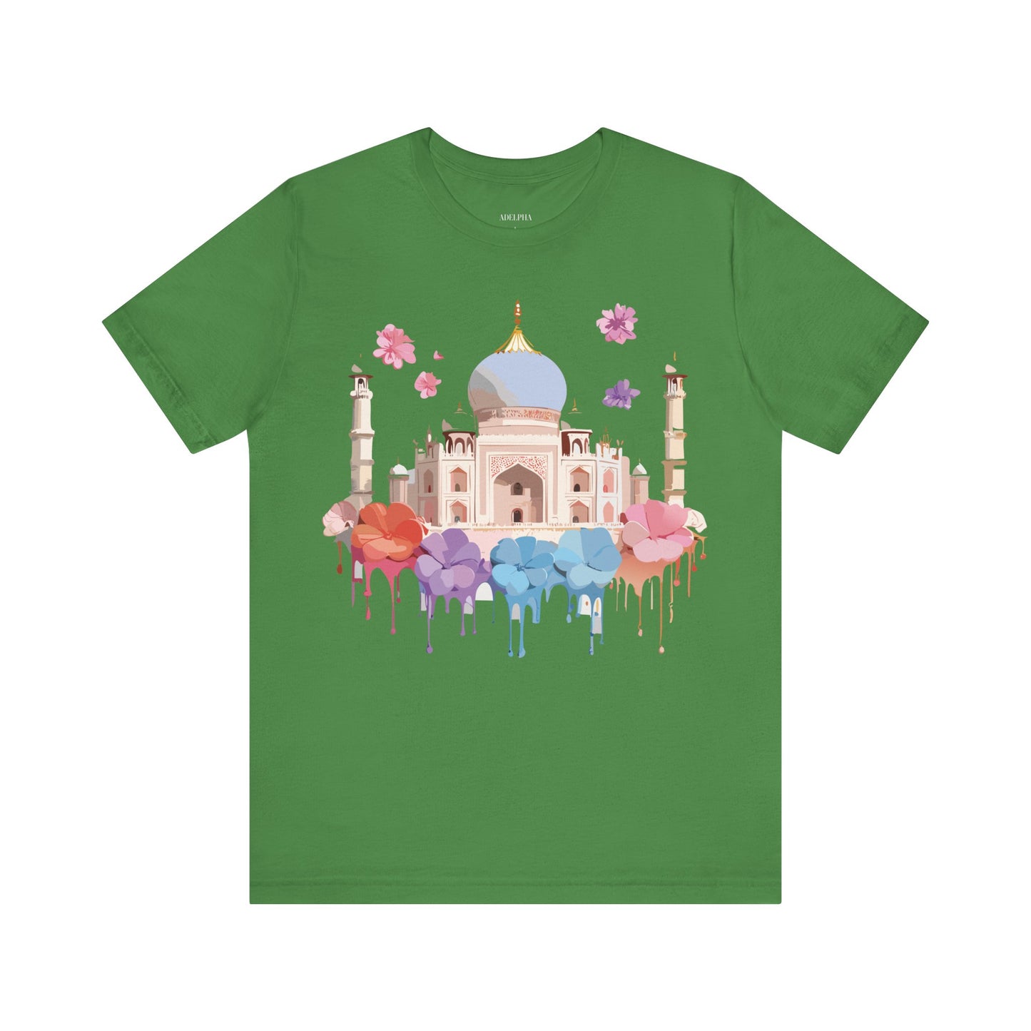 Natural Cotton Tee Shirt - Taj Mahal, India Printify