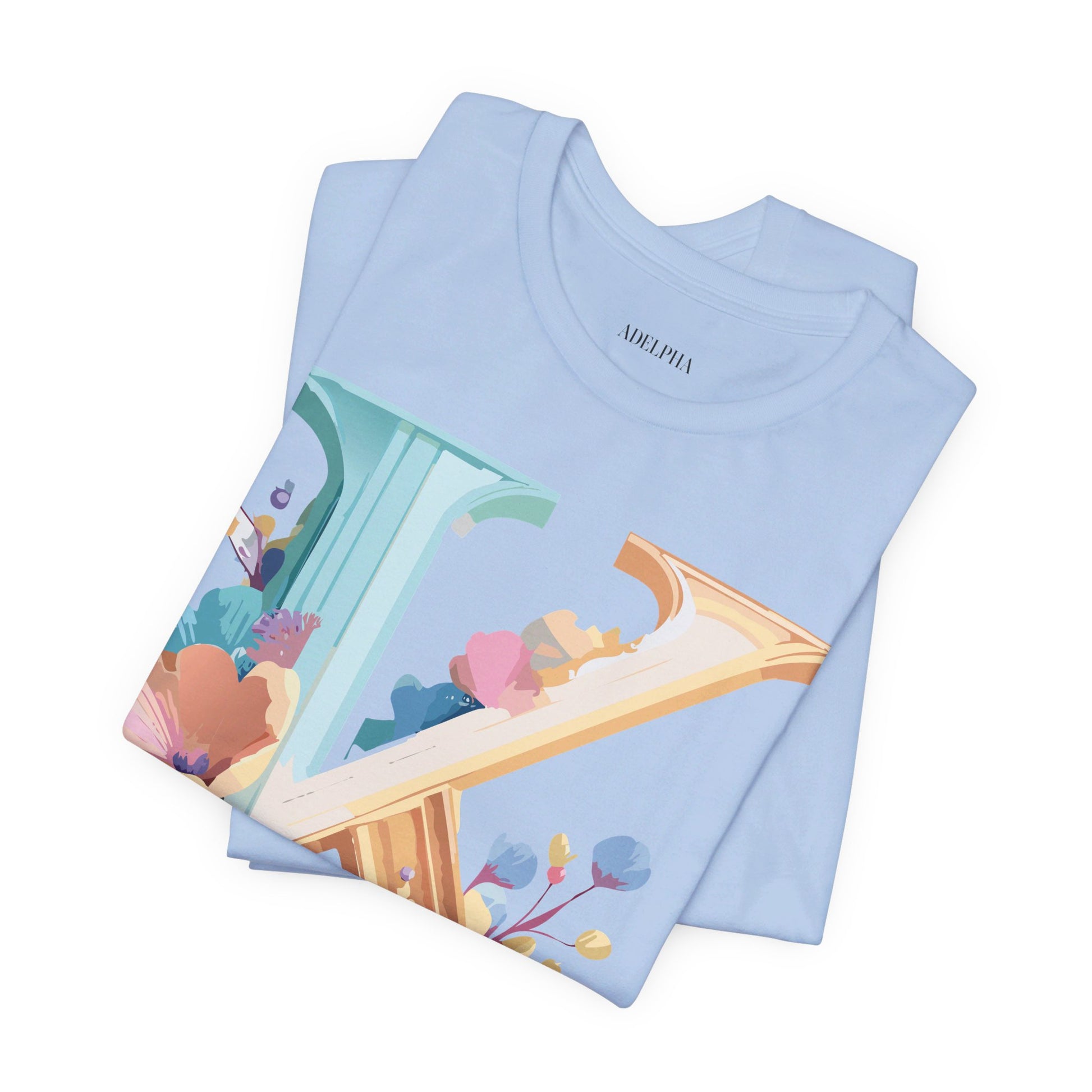 Natural Cotton Tee Shirt - Letters Collection - K Printify