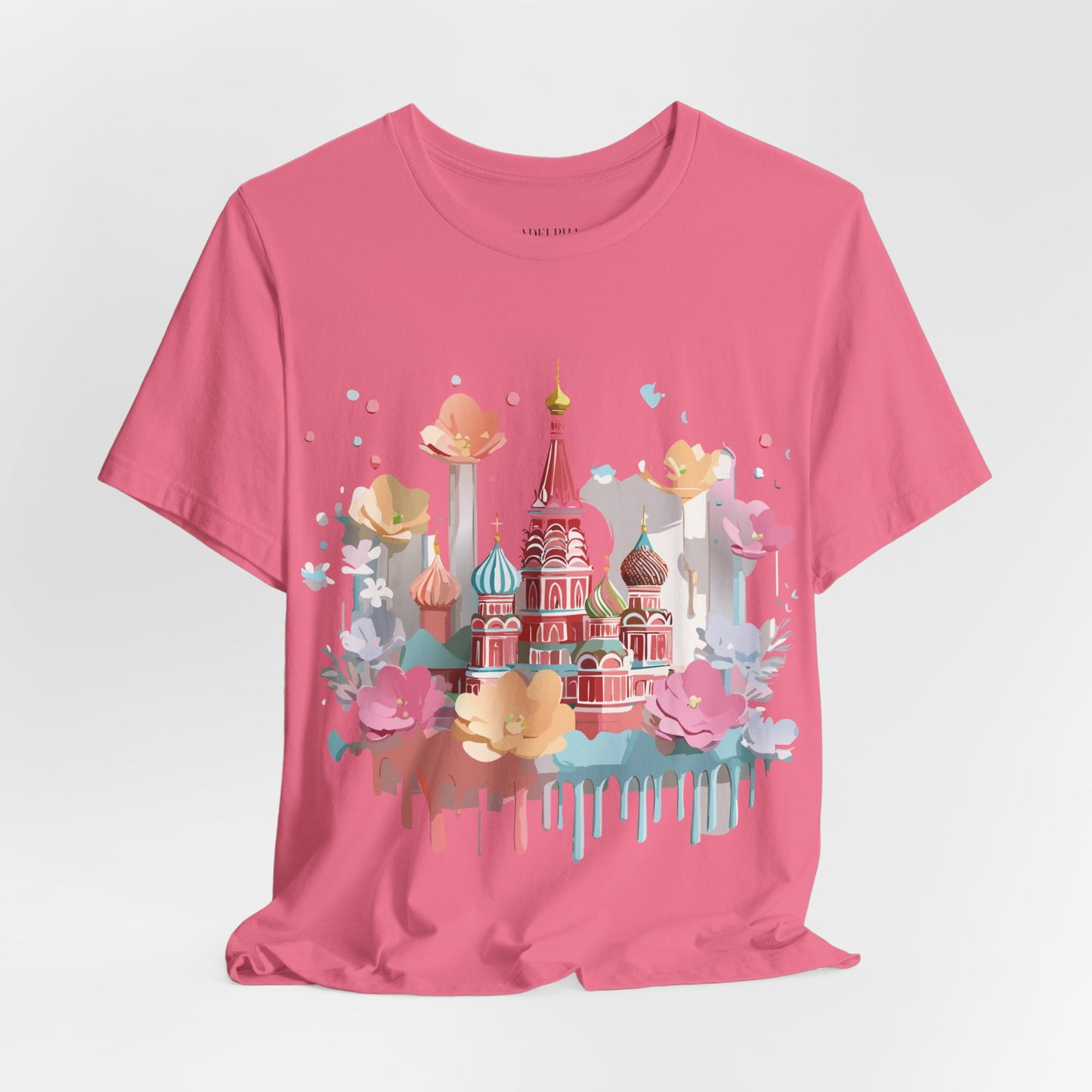 Natural Cotton Tee Shirt - Beautiful Places Collection - Moscow Printify