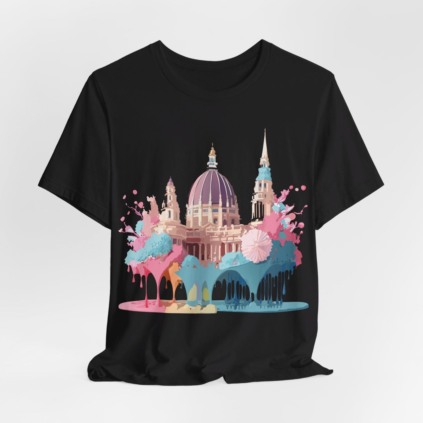 Natural Cotton Tee Shirt - Beautiful Places Collection - Vienna Printify