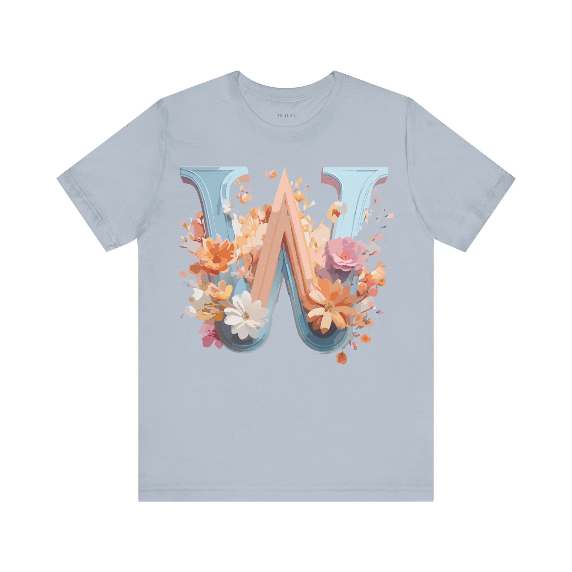 Natural Cotton Tee Shirt - Letters Collection - W Printify