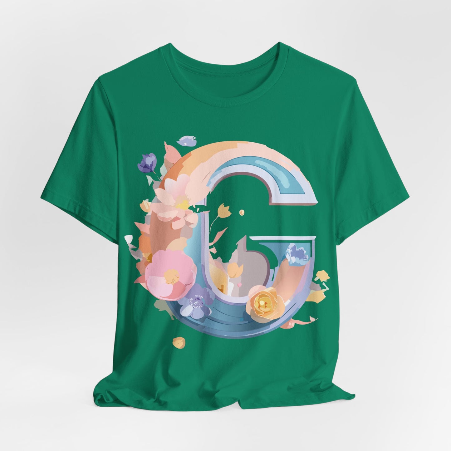 Natural Cotton Tee Shirt - Letters Collection - G Printify
