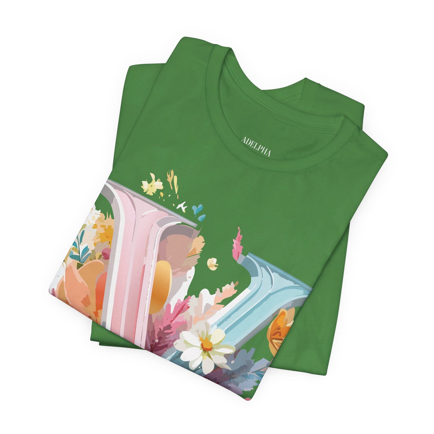 Natural Cotton Tee Shirt - Letters Collection - V Printify
