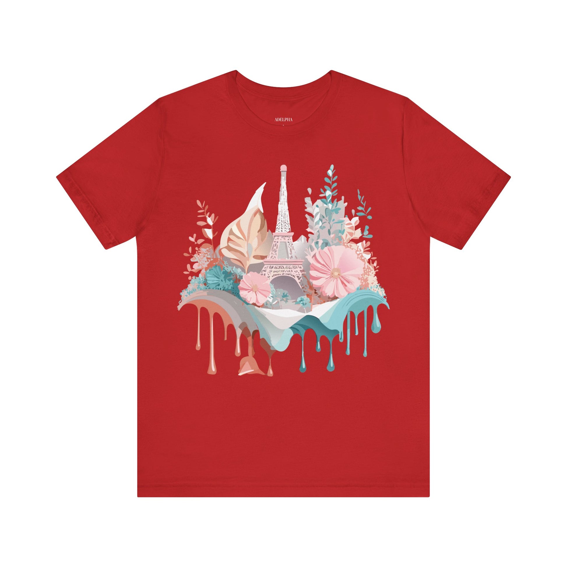 Natural Cotton Tee Shirt - Beautiful Places Collection - Paris Printify
