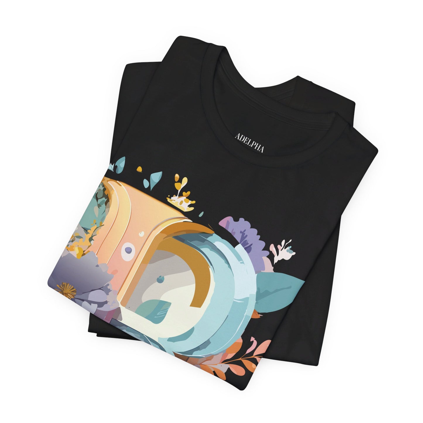 Natural Cotton Tee Shirt - Letters Collection - R Printify