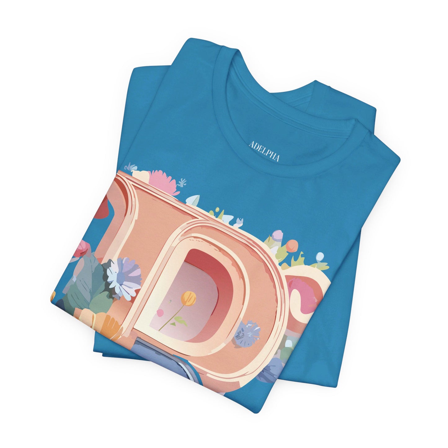 Natural Cotton Tee Shirt - Letters Collection - R Printify