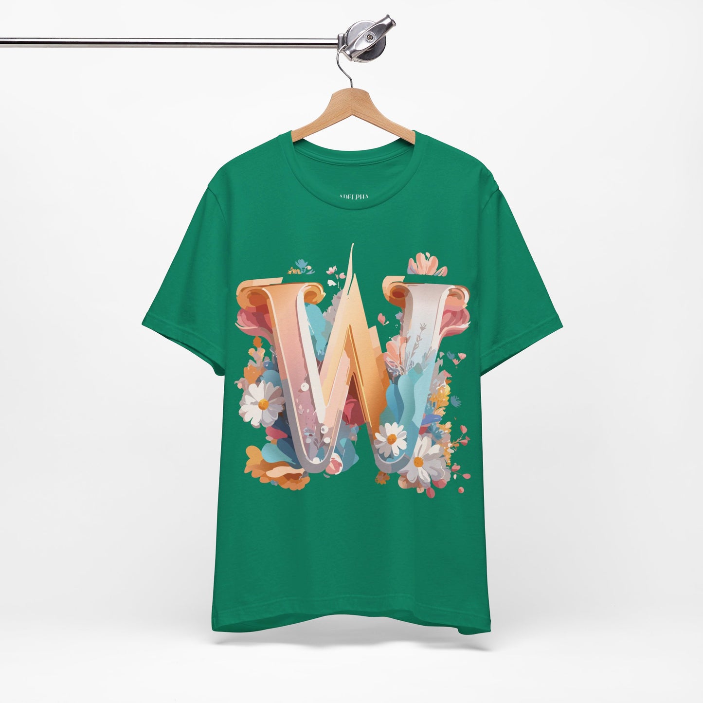 Natural Cotton Tee Shirt - Letters Collection - W Printify