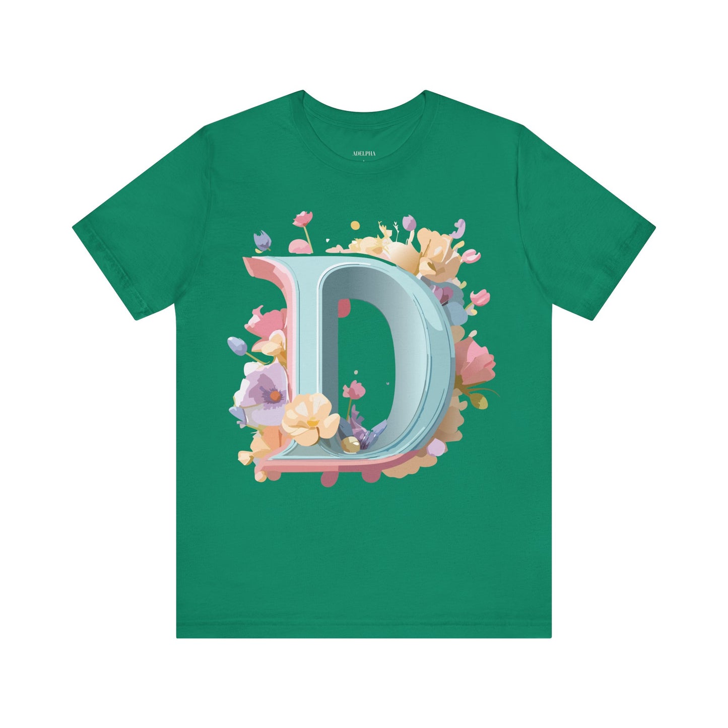 Natural Cotton Tee Shirt - Letters Collection - D Printify
