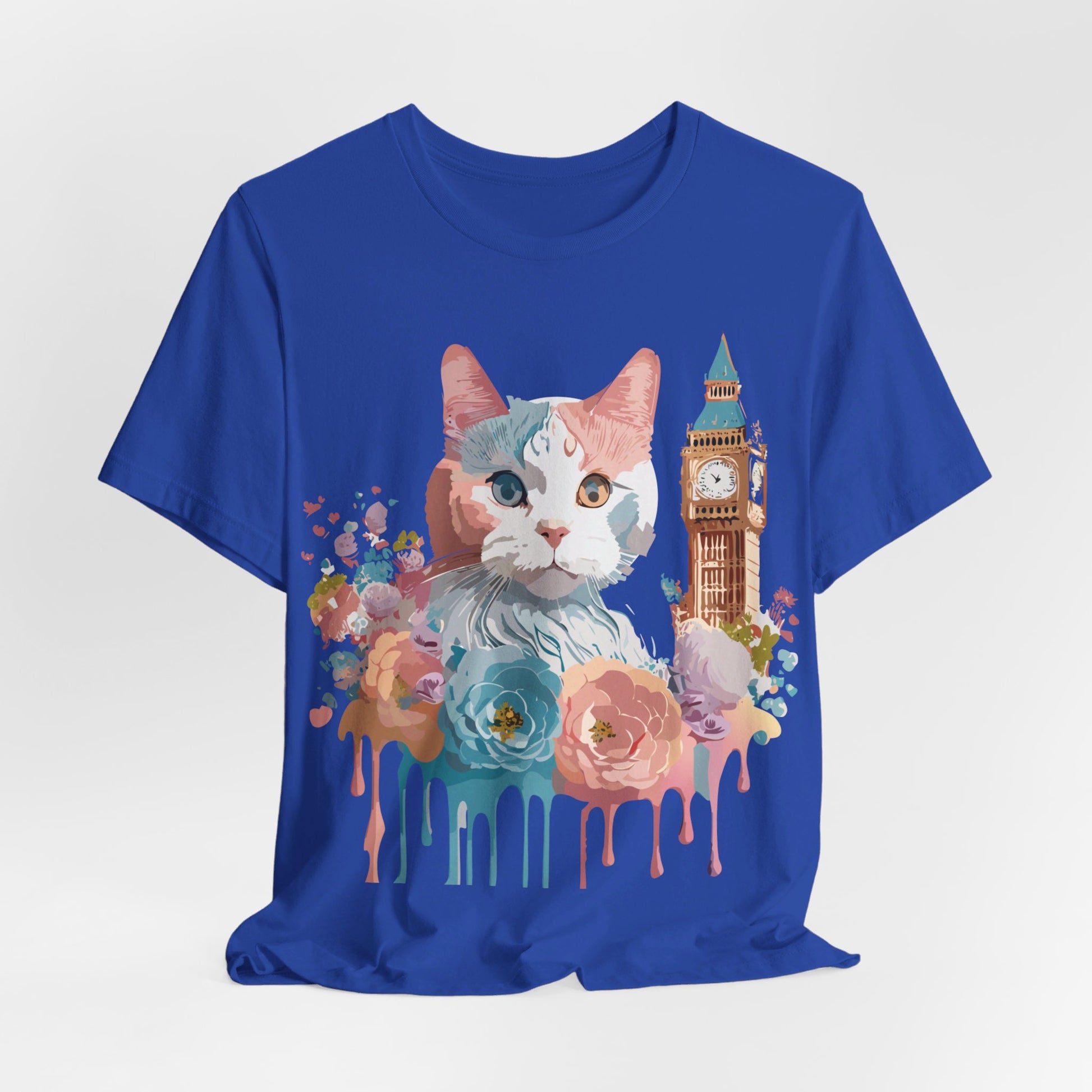 Natural Cotton Tee Shirt with Cat Printify