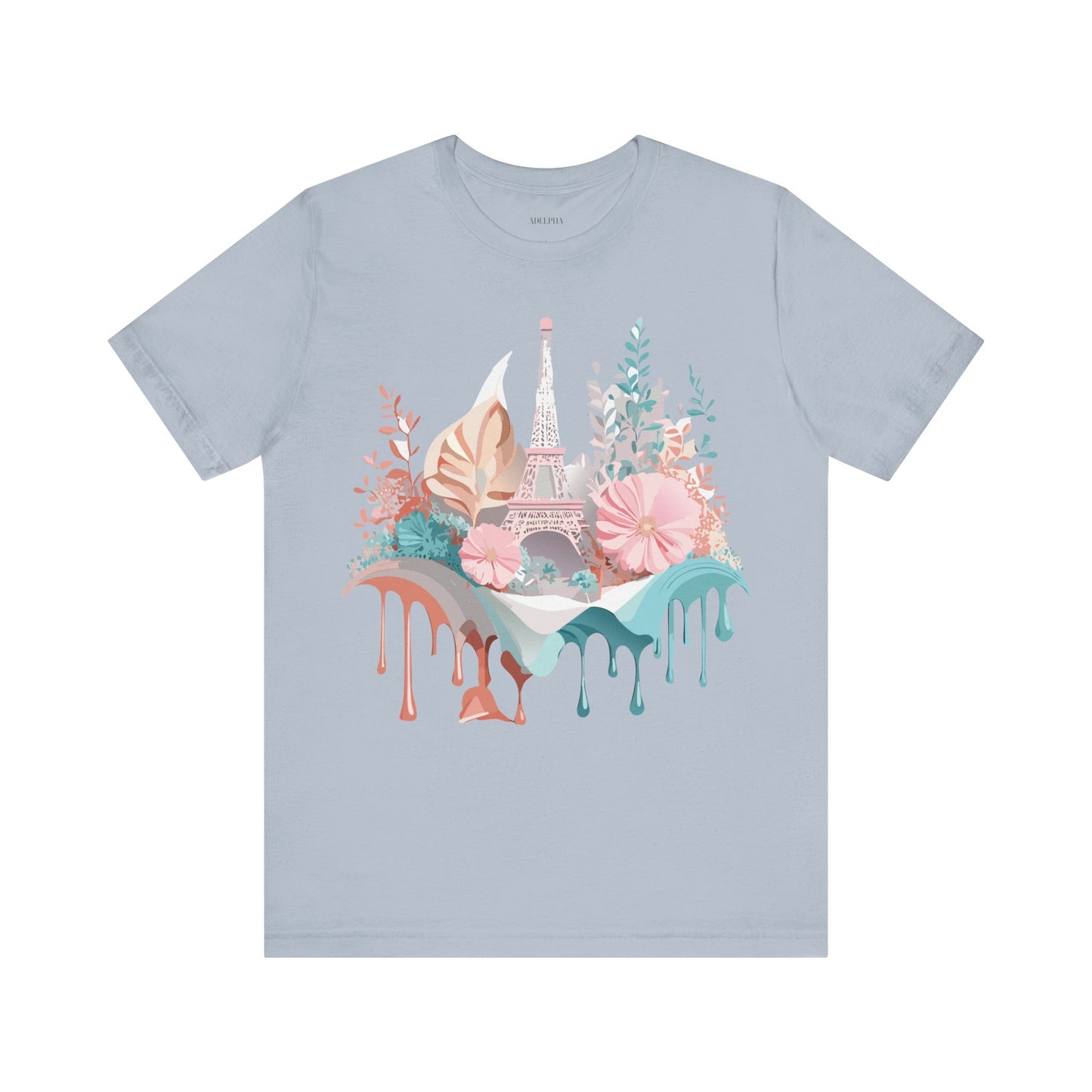 Natural Cotton Tee Shirt - Beautiful Places Collection - Paris Printify