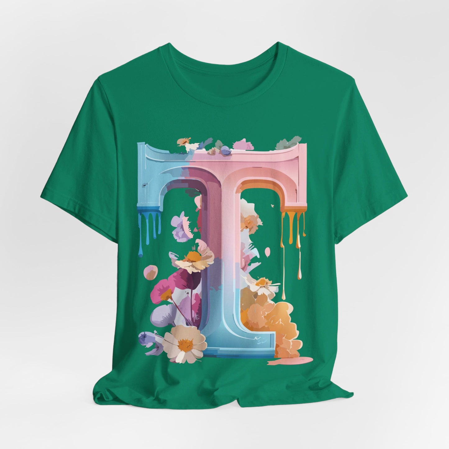 Natural Cotton Tee Shirt - Letters Collection - T Printify
