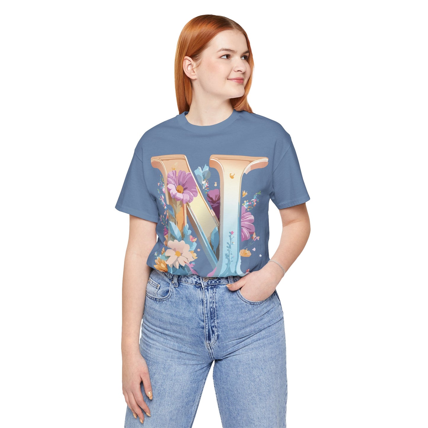 Letter Shirt, Letter N Shirt - ADELPHA