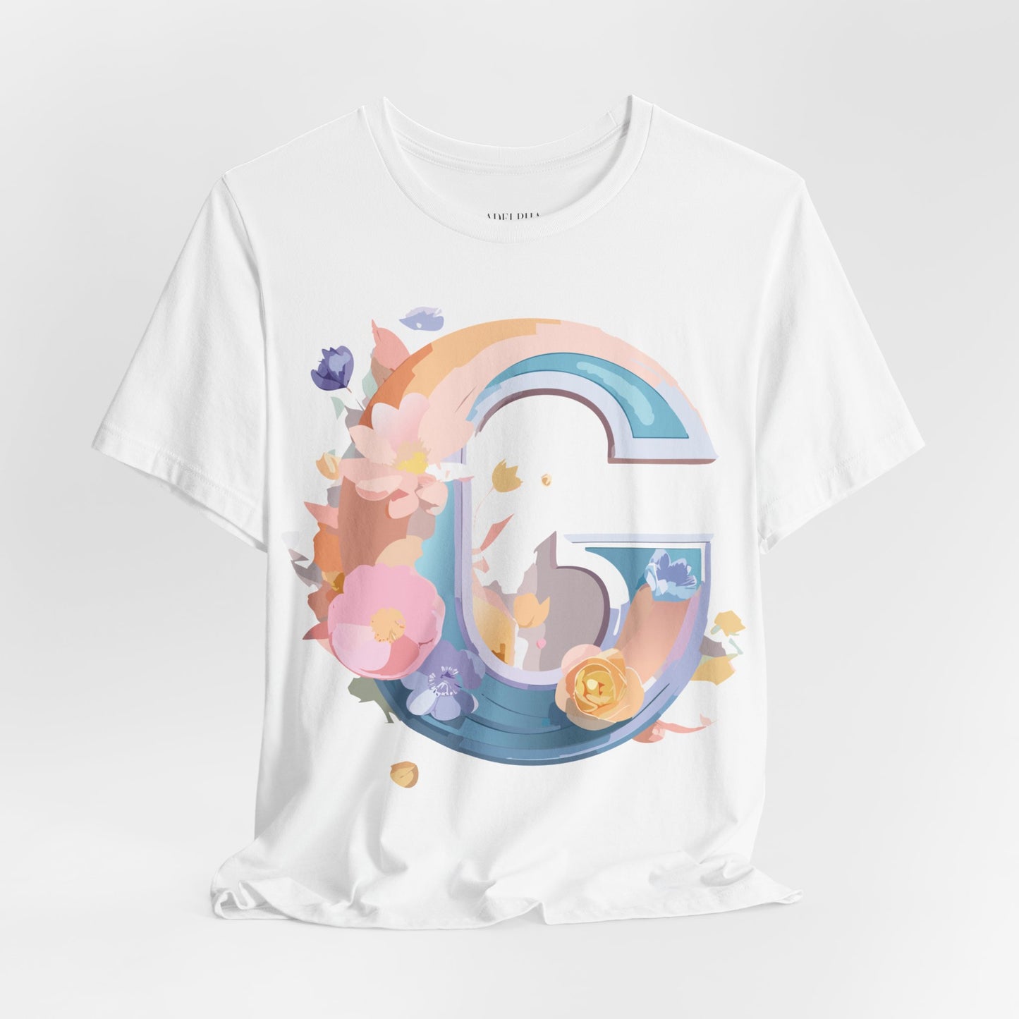 Natural Cotton Tee Shirt - Letters Collection - G Printify