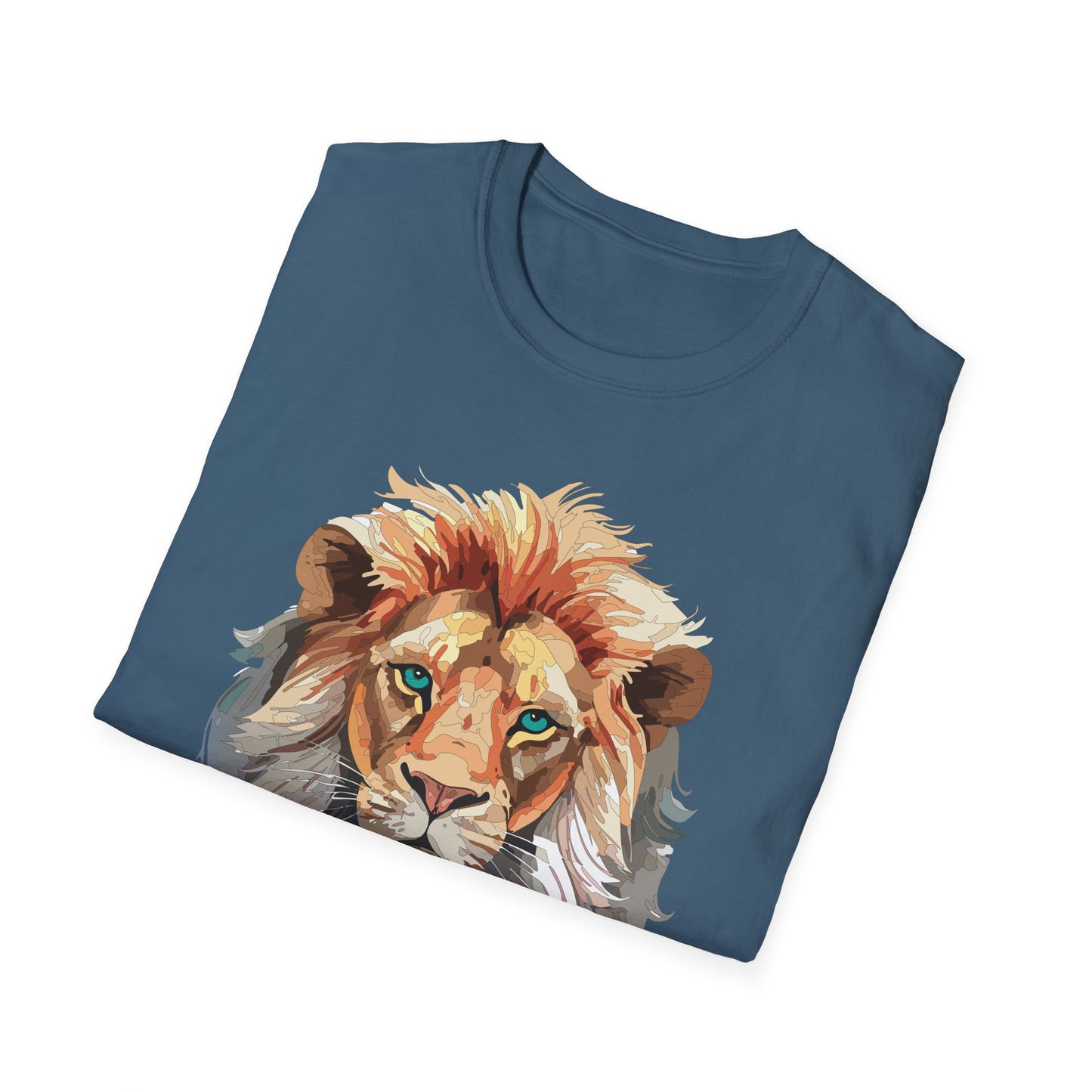 Lion Shirt, Shirt with Lion, Floral Lion Tee, Shirt with Animals