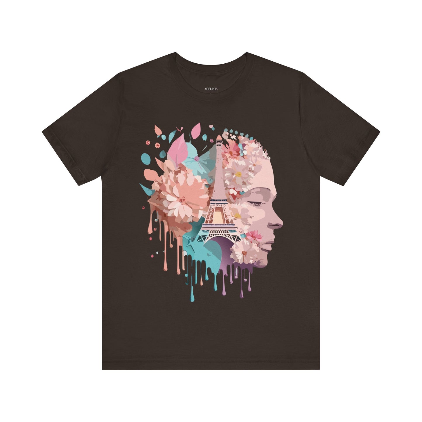 Natural Cotton Tee Shirt - Beautiful Places Collection - Paris Printify