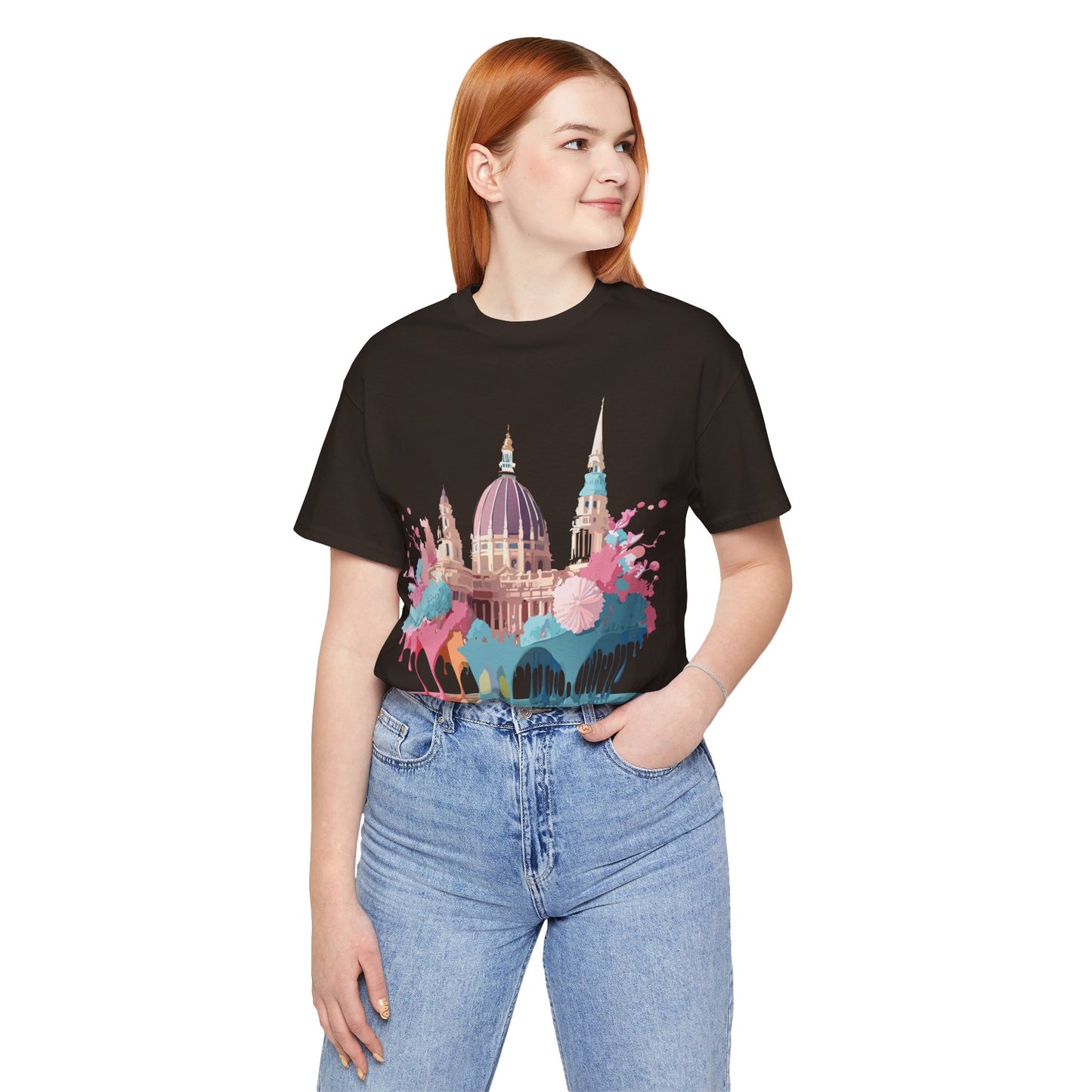 Natural Cotton Tee Shirt - Beautiful Places Collection - Vienna Printify