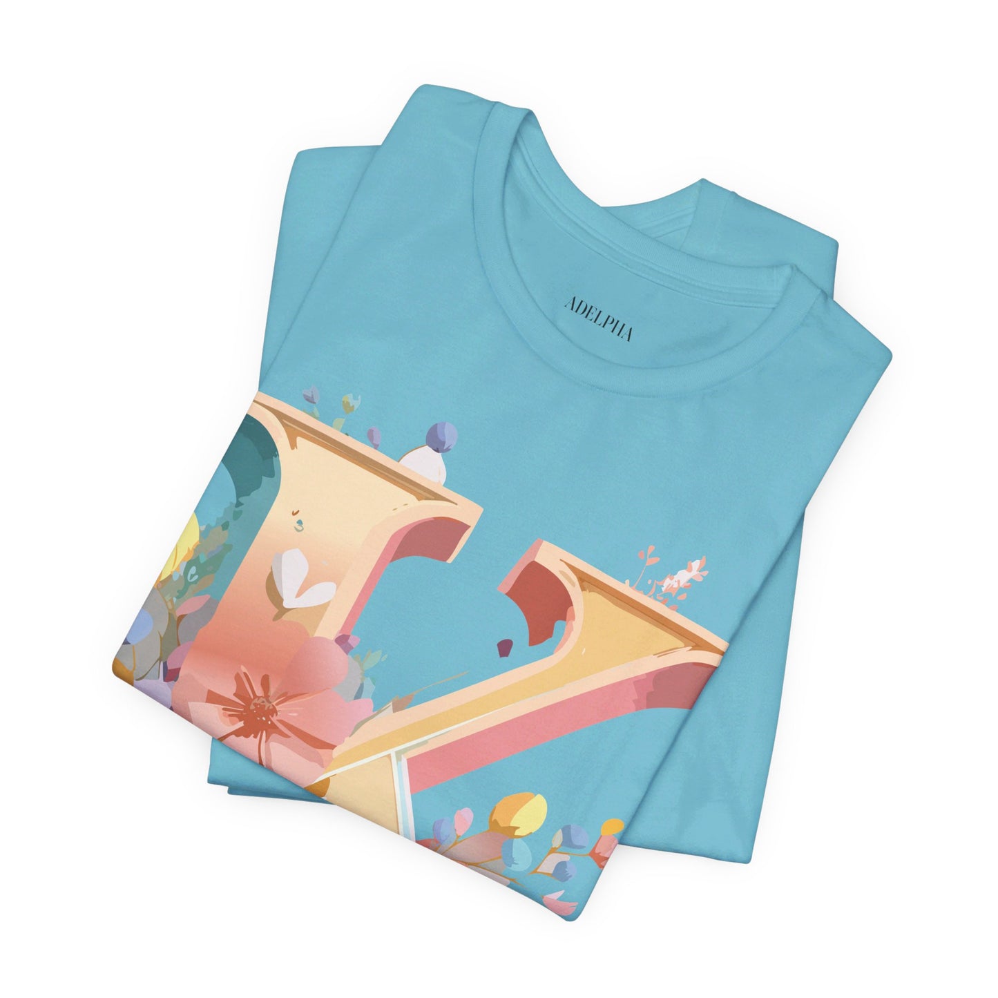 Natural Cotton Tee Shirt - Letters Collection - K Printify