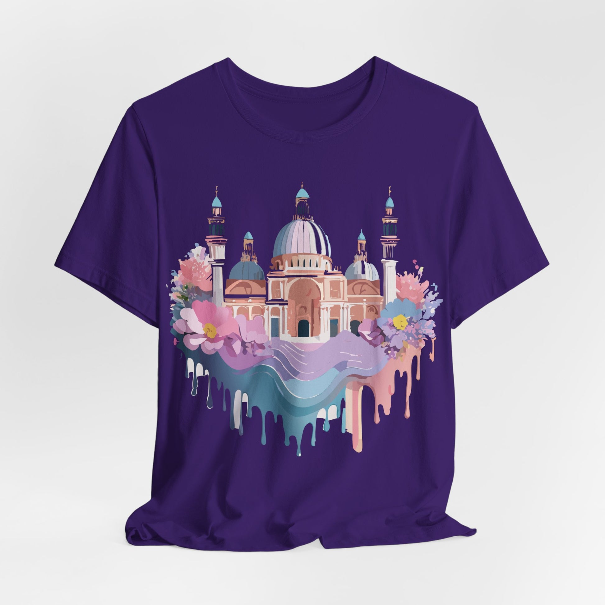 Natural Cotton Tee Shirt - Beautiful Places Collection - Venice Printify