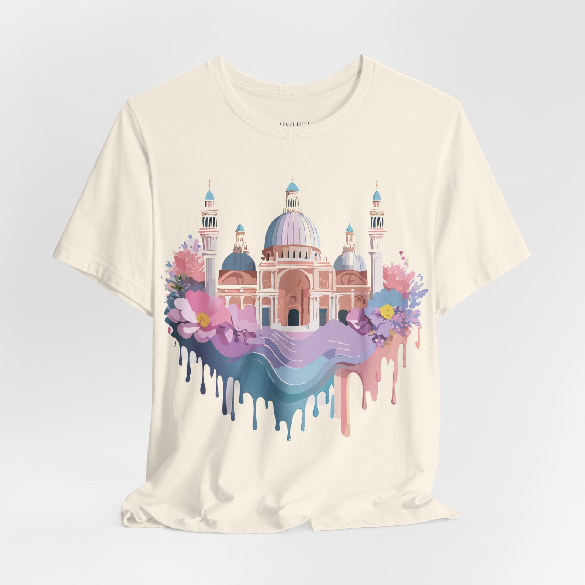 Natural Cotton Tee Shirt - Beautiful Places Collection - Venice Printify