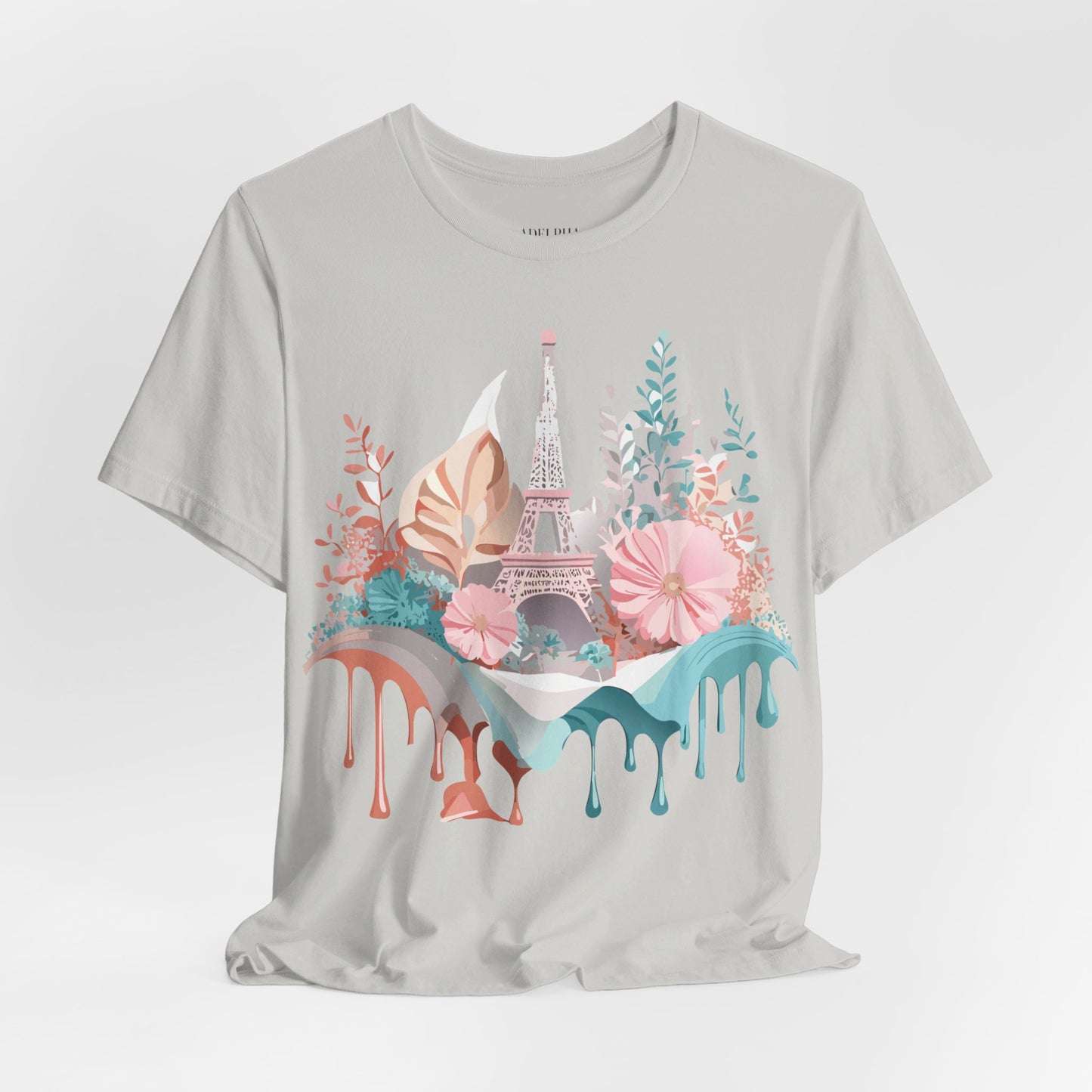 Natural Cotton Tee Shirt - Beautiful Places Collection - Paris Printify