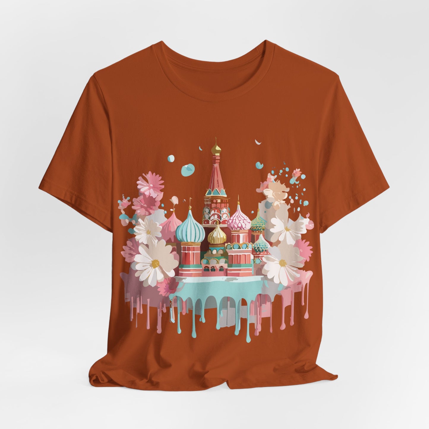 Natural Cotton Tee Shirt - Beautiful Places Collection - Moscow Printify