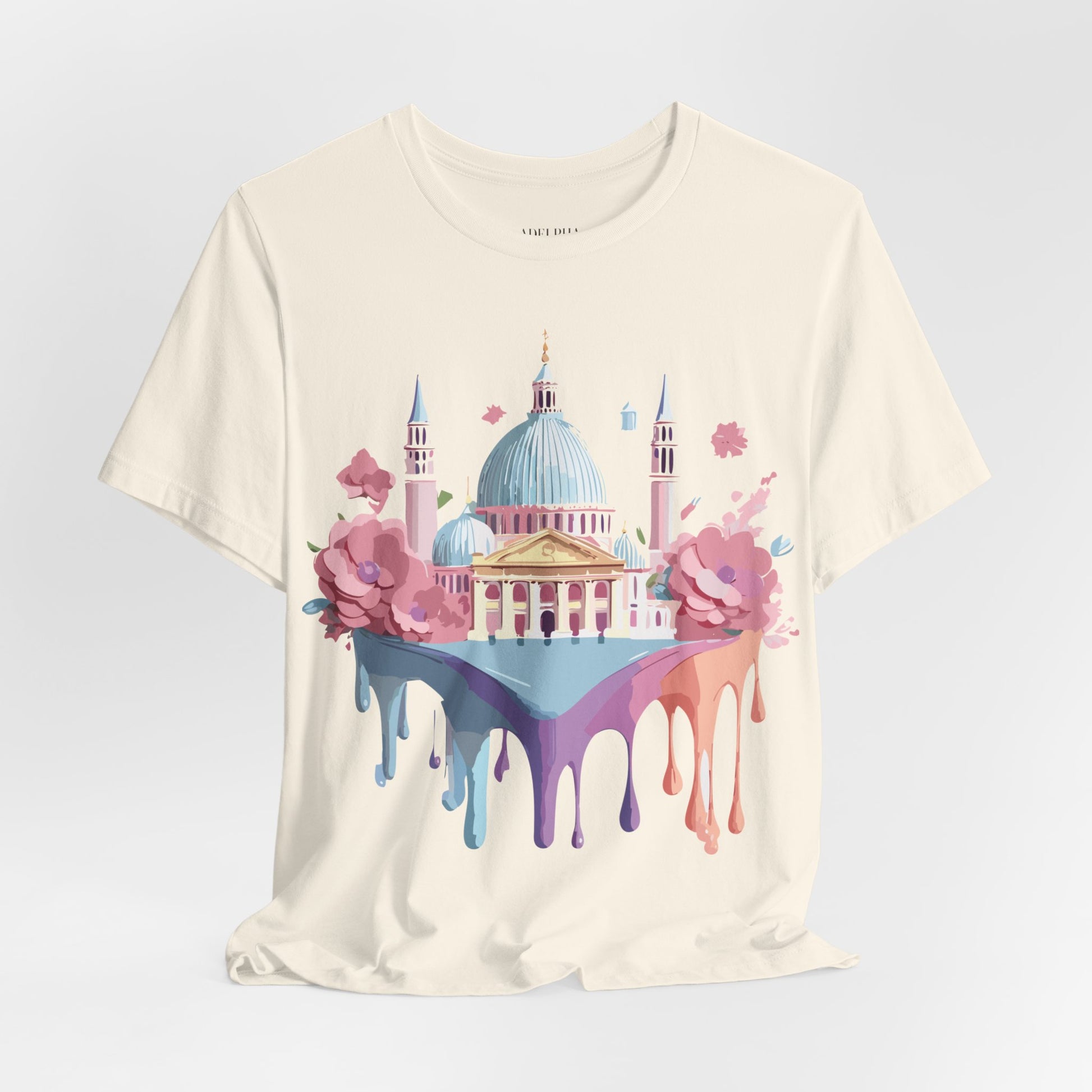 Natural Cotton Tee Shirt - Beautiful Places Collection - Venice Printify