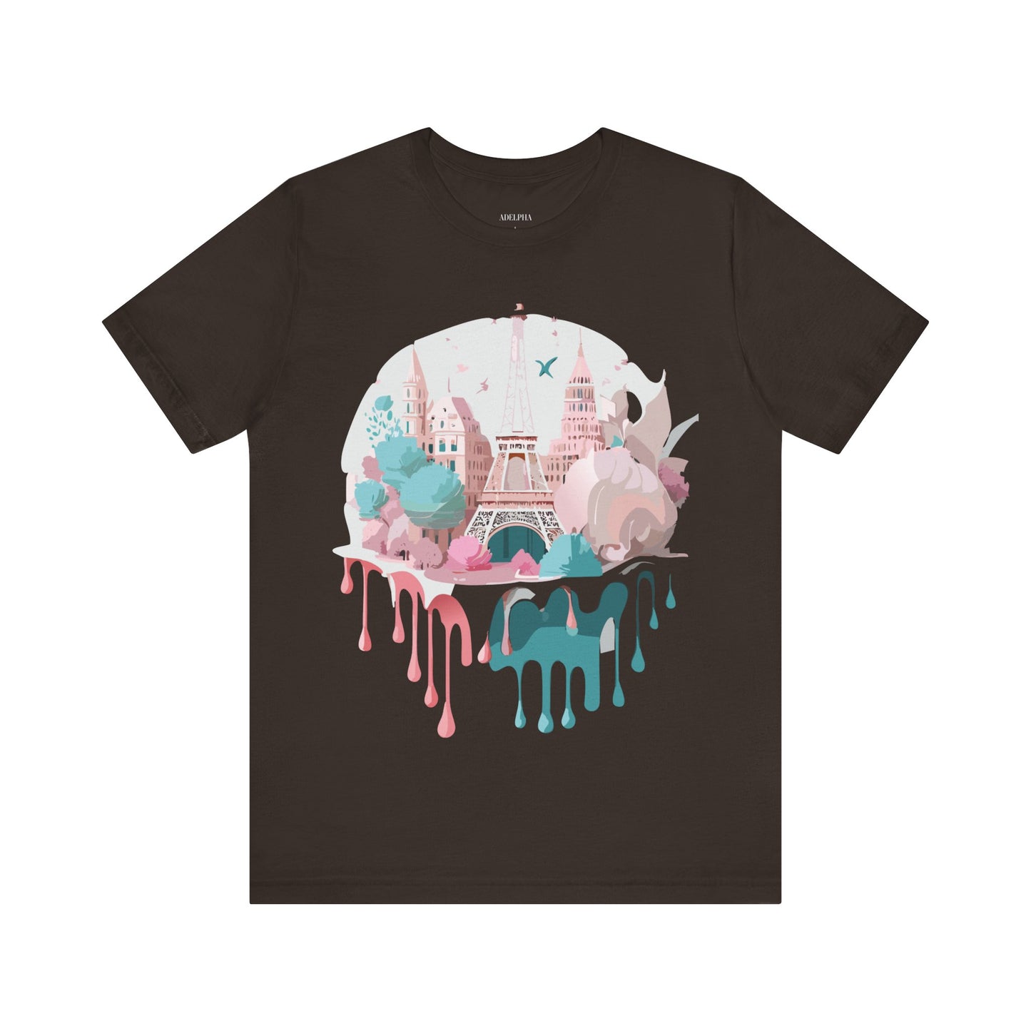 Natural Cotton Tee Shirt - Beautiful Places Collection - Paris Printify
