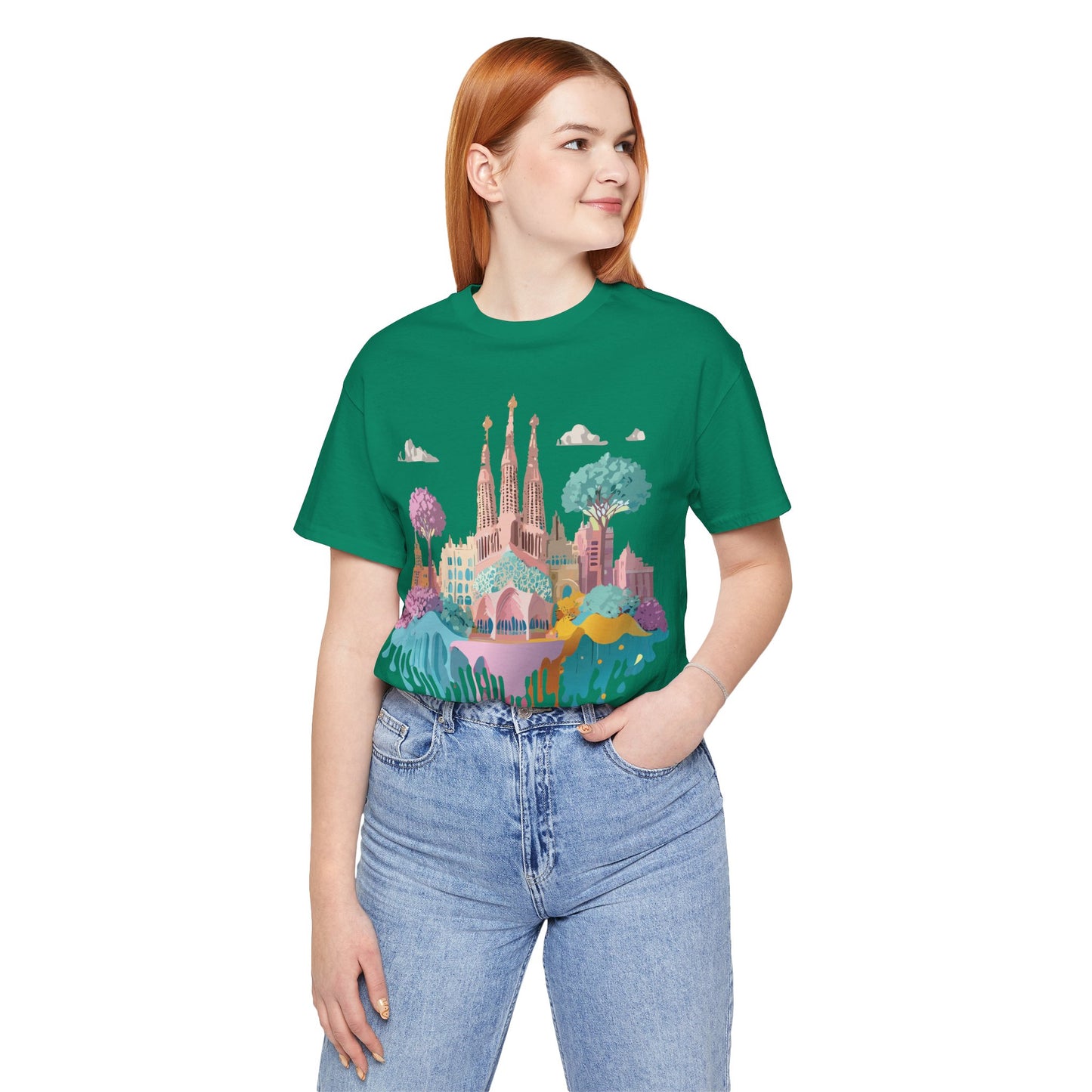 Tourist Shirt, Shirt with Barcelona - ADELPHA
