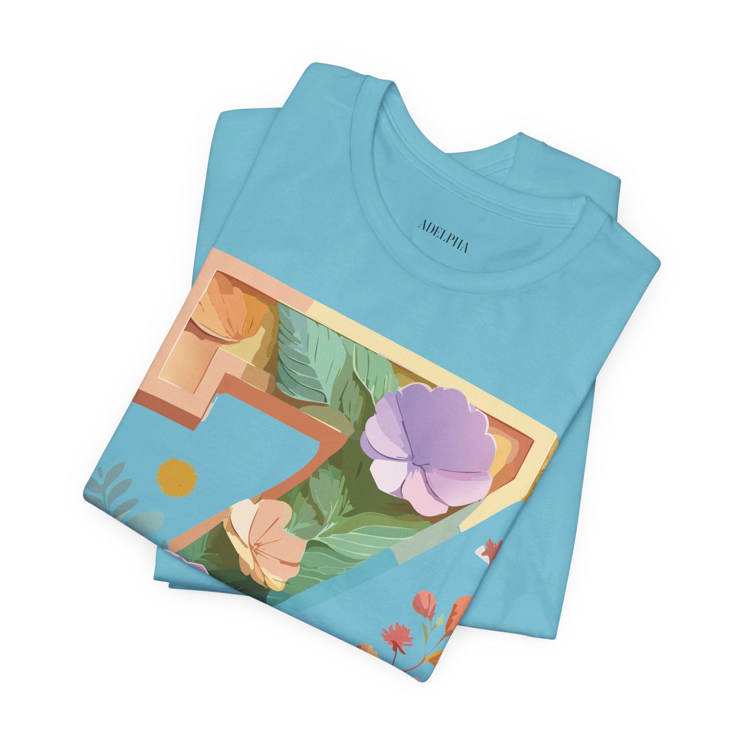 Natural Cotton Tee Shirt - Letters Collection - Z Printify