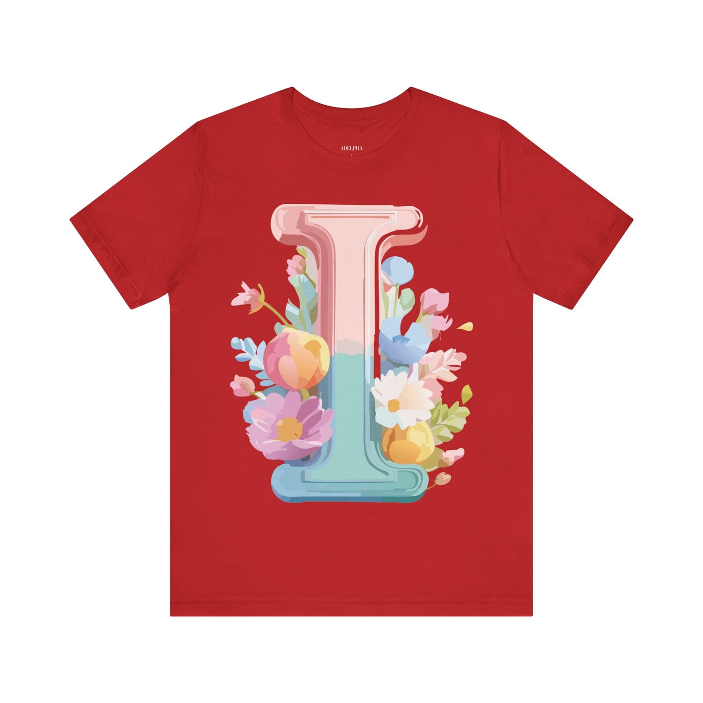 Natural Cotton Tee Shirt - Letters Collection - I Printify