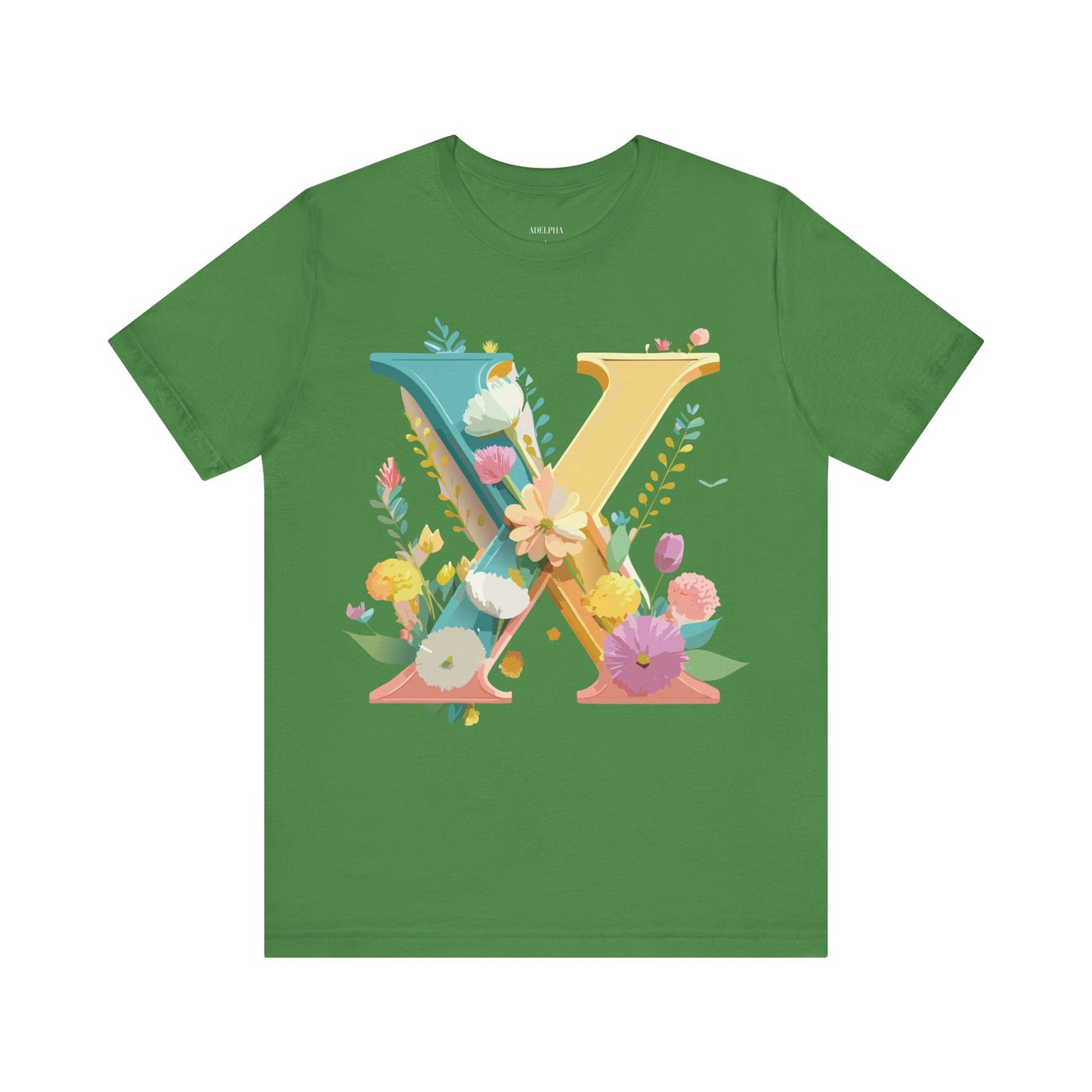 Natural Cotton Tee Shirt - Letters Collection - X Printify