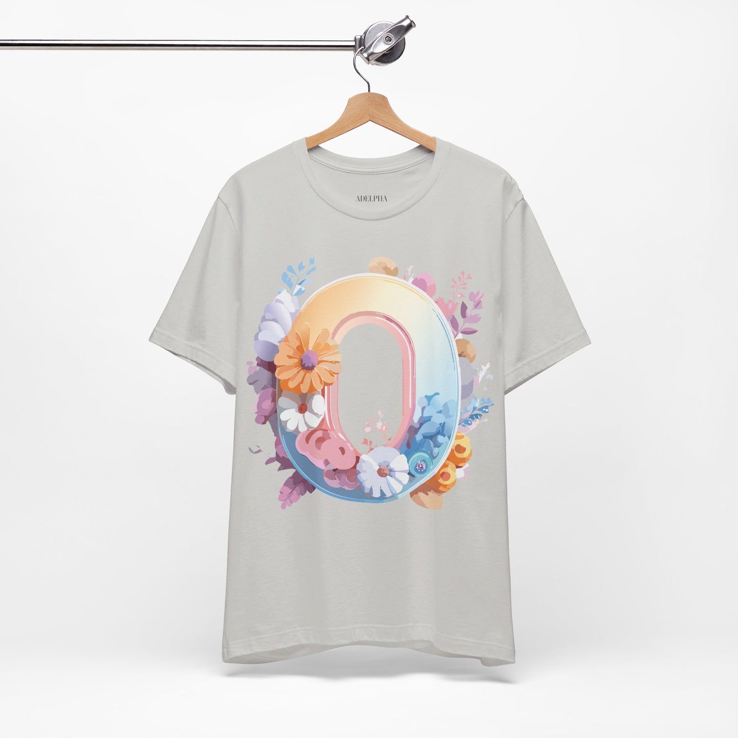 Natural Cotton Tee Shirt - Letters Collection - O Printify