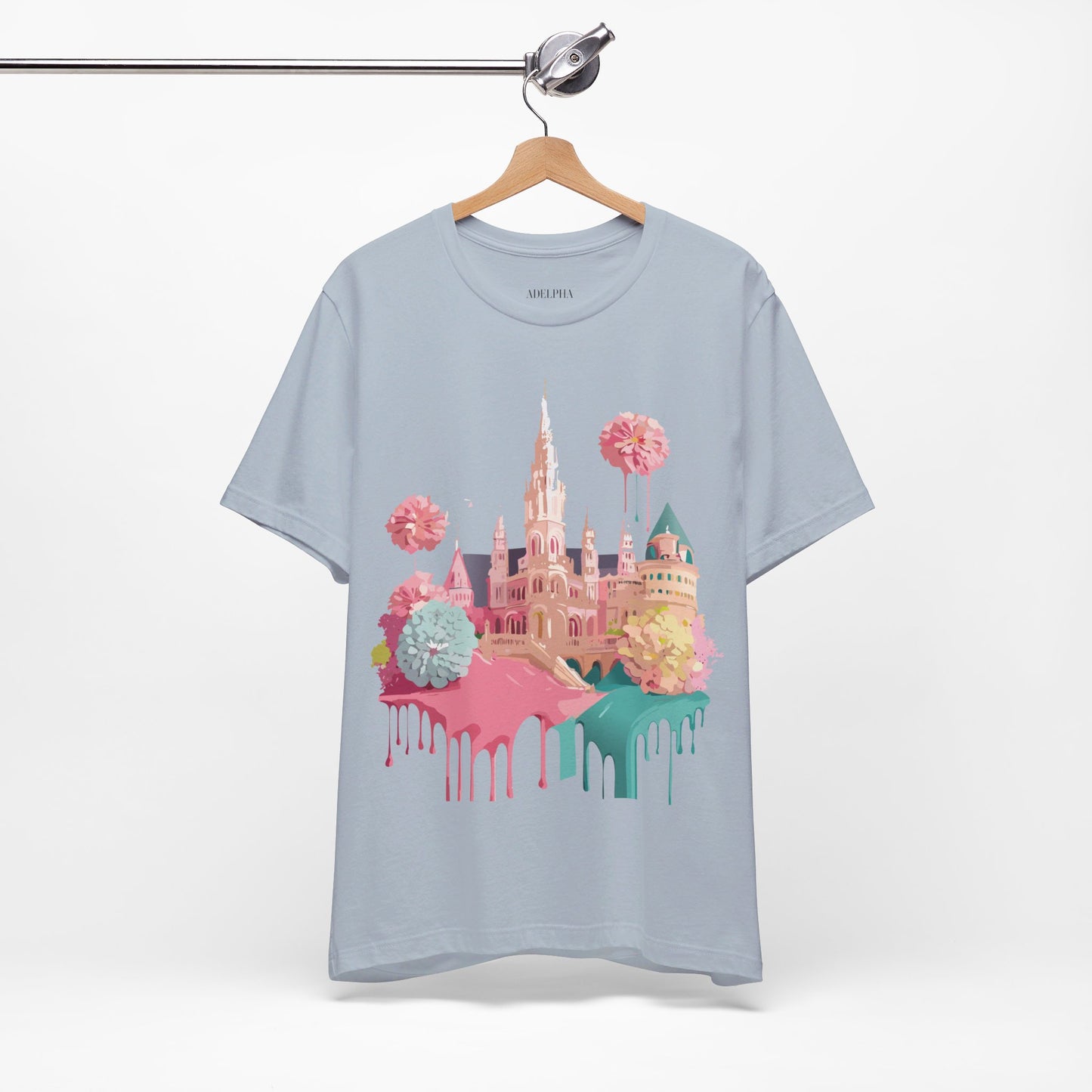 Natural Cotton Tee Shirt - Beautiful Places Collection - Vienna Printify