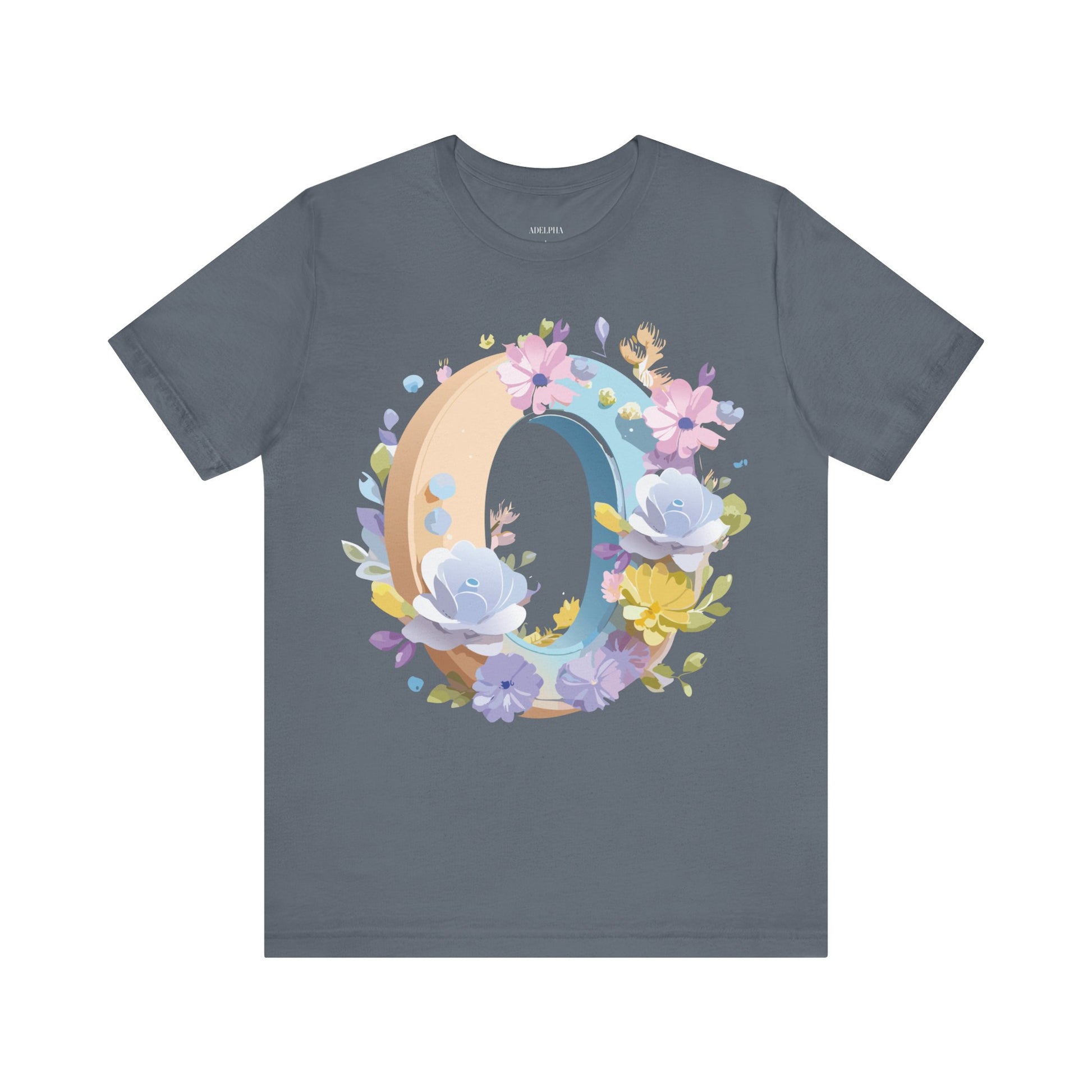 Natural Cotton Tee Shirt - Letters Collection - O Printify