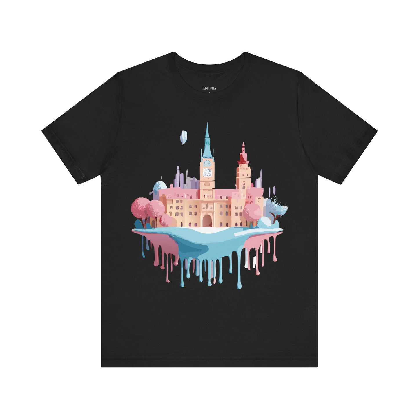 Natural Cotton Tee Shirt - Beautiful Places Collection - Prague Printify