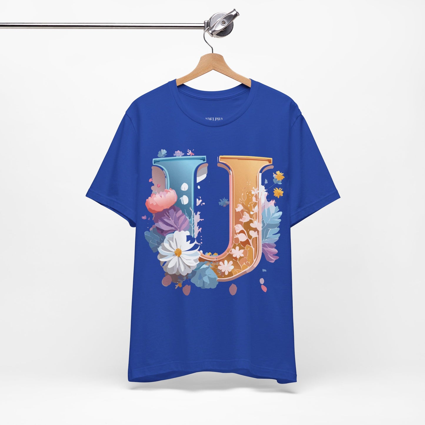 Natural Cotton Tee Shirt - Letters Collection - U Printify