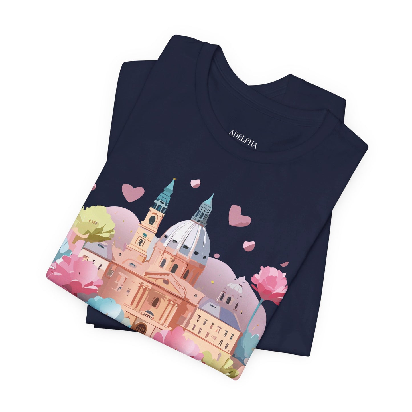 Natural Cotton Tee Shirt - Beautiful Places Collection - Prague Printify