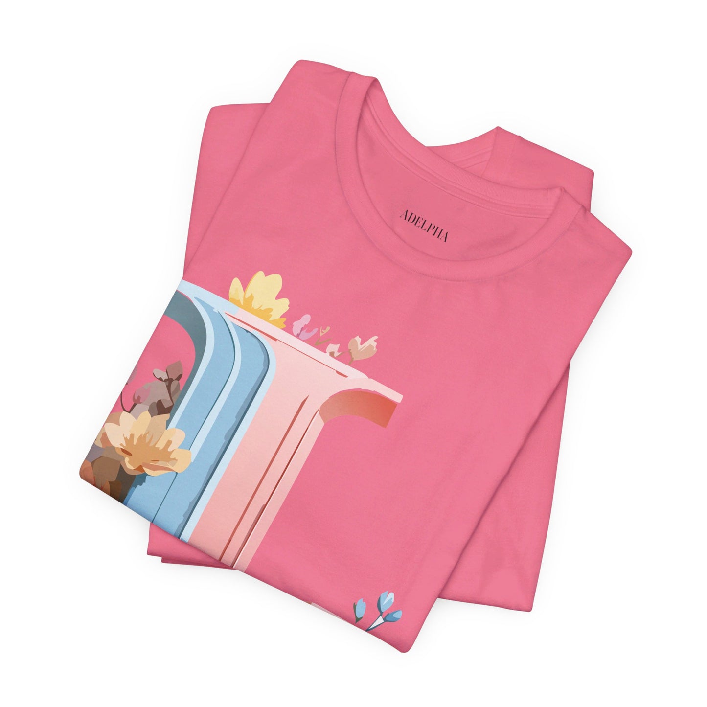 Natural Cotton Tee Shirt - Letters Collection - L Printify