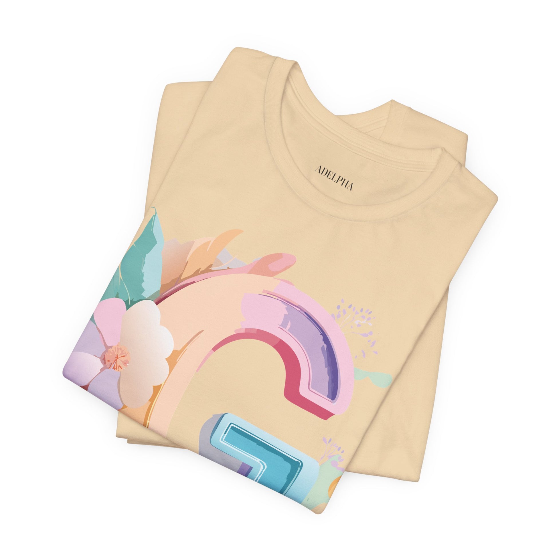 Natural Cotton Tee Shirt - Letters Collection - G Printify