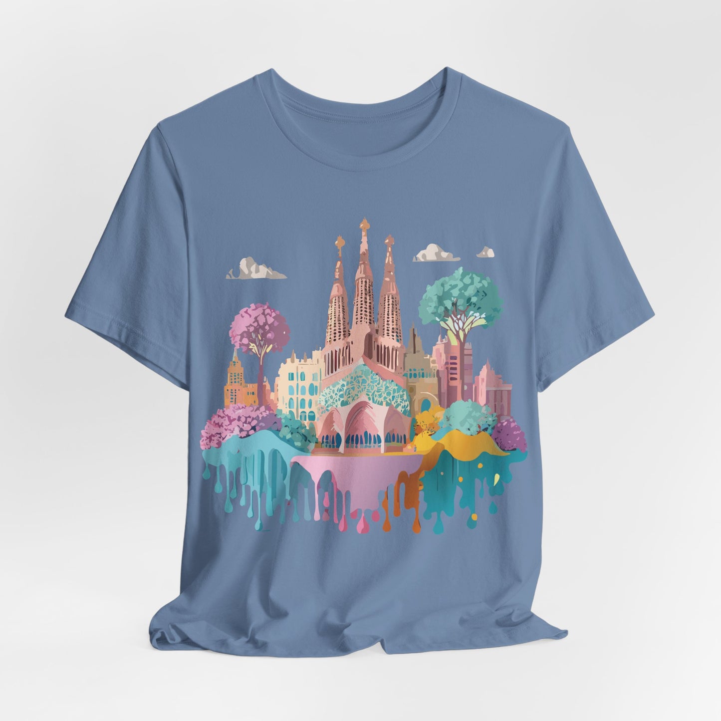 Tourist Shirt, Shirt with Barcelona - ADELPHA
