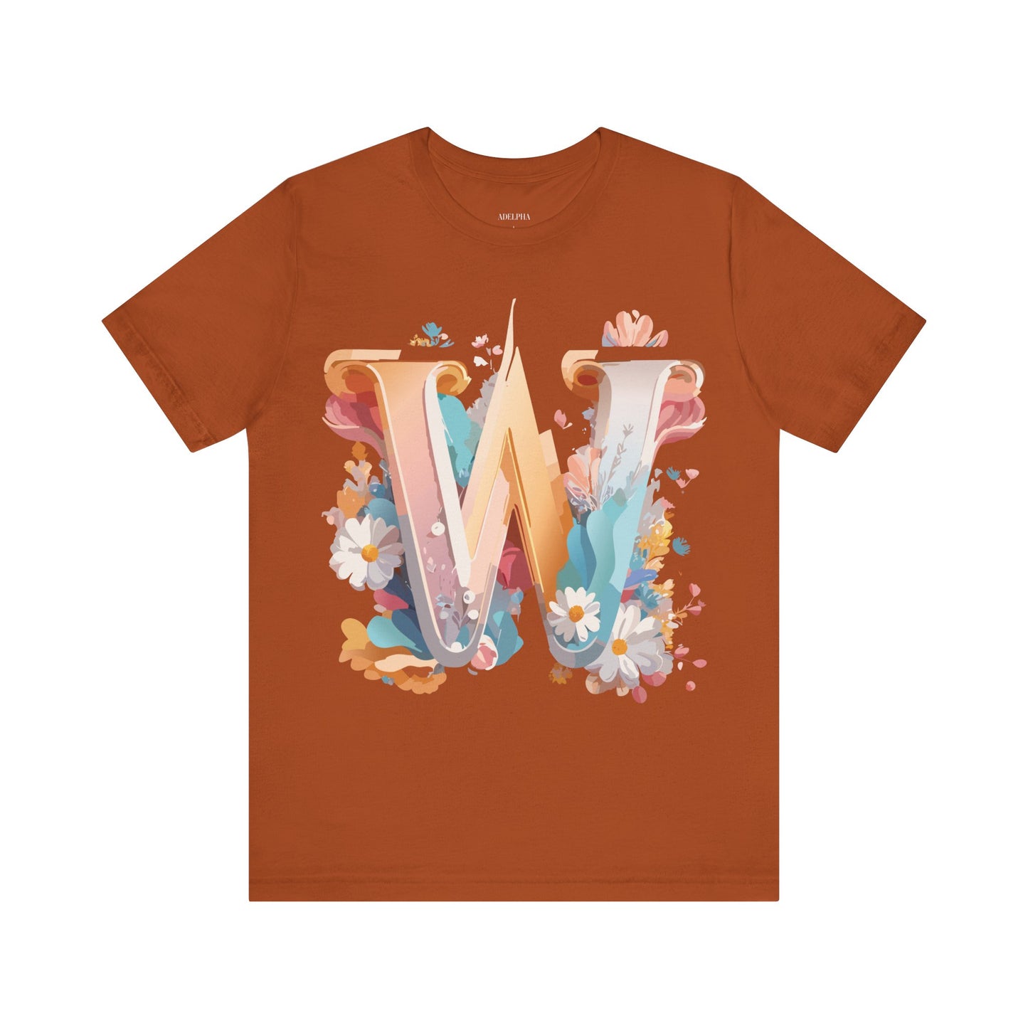 Natural Cotton Tee Shirt - Letters Collection - W Printify