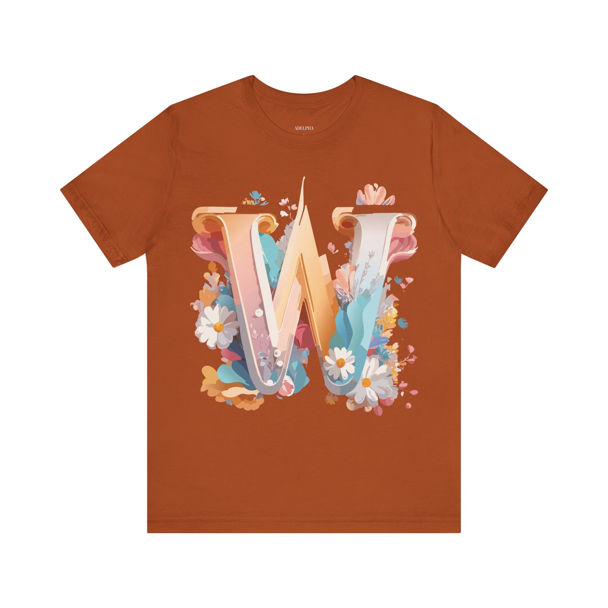 Natural Cotton Tee Shirt - Letters Collection - W Printify