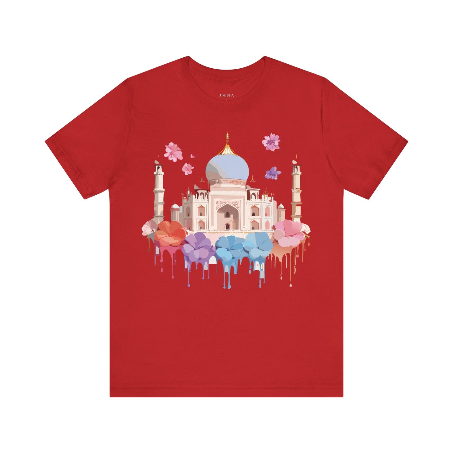 Natural Cotton Tee Shirt - Taj Mahal, India Printify
