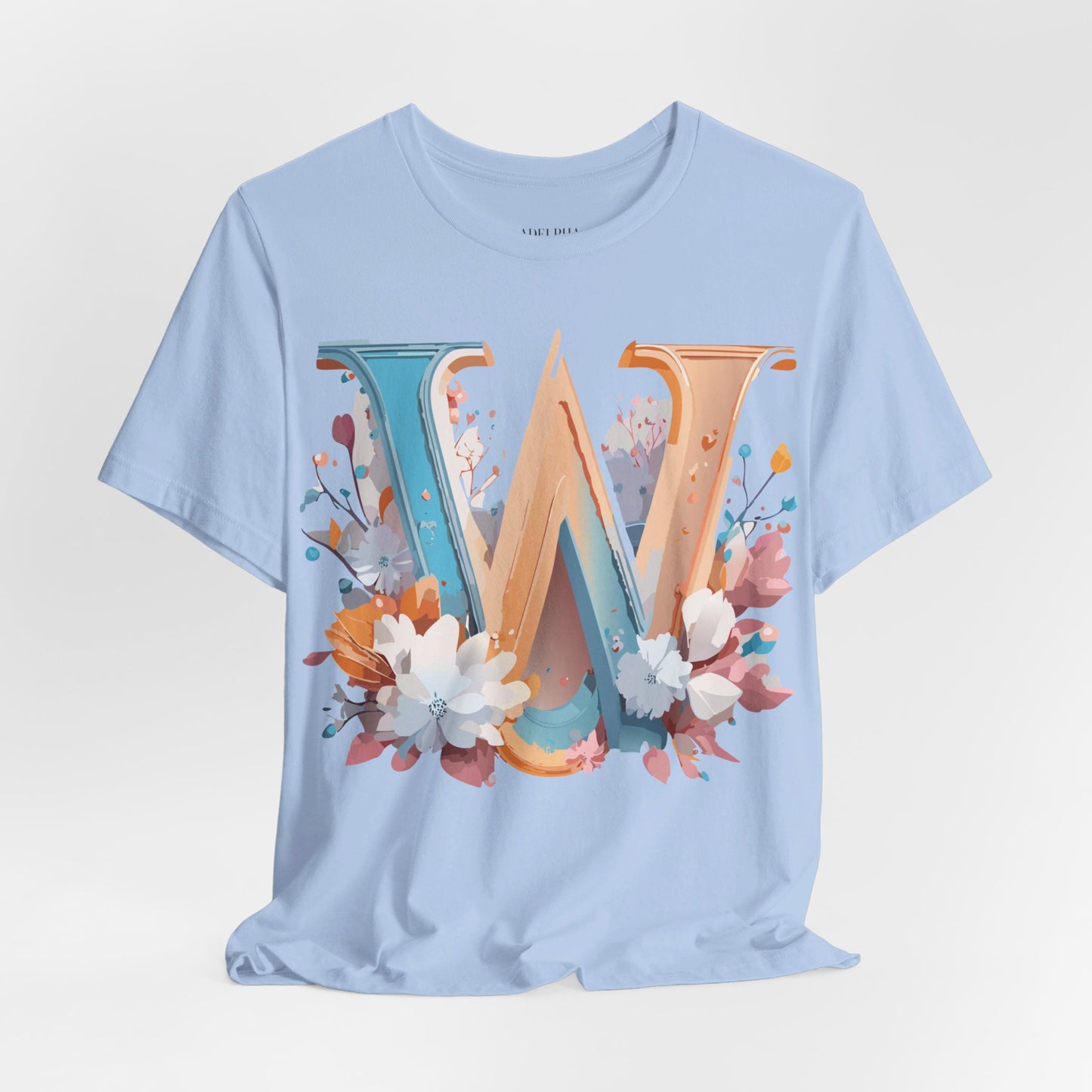 Natural Cotton Tee Shirt - Letters Collection - W Printify