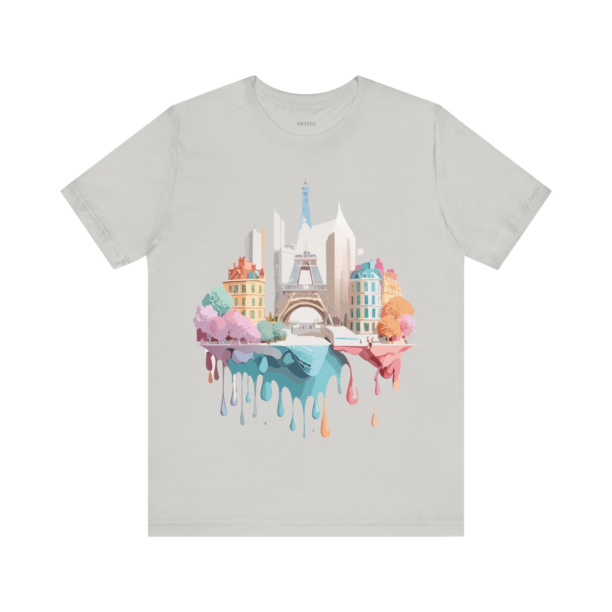 Natural Cotton Tee Shirt - Beautiful Places Collection - Paris Printify