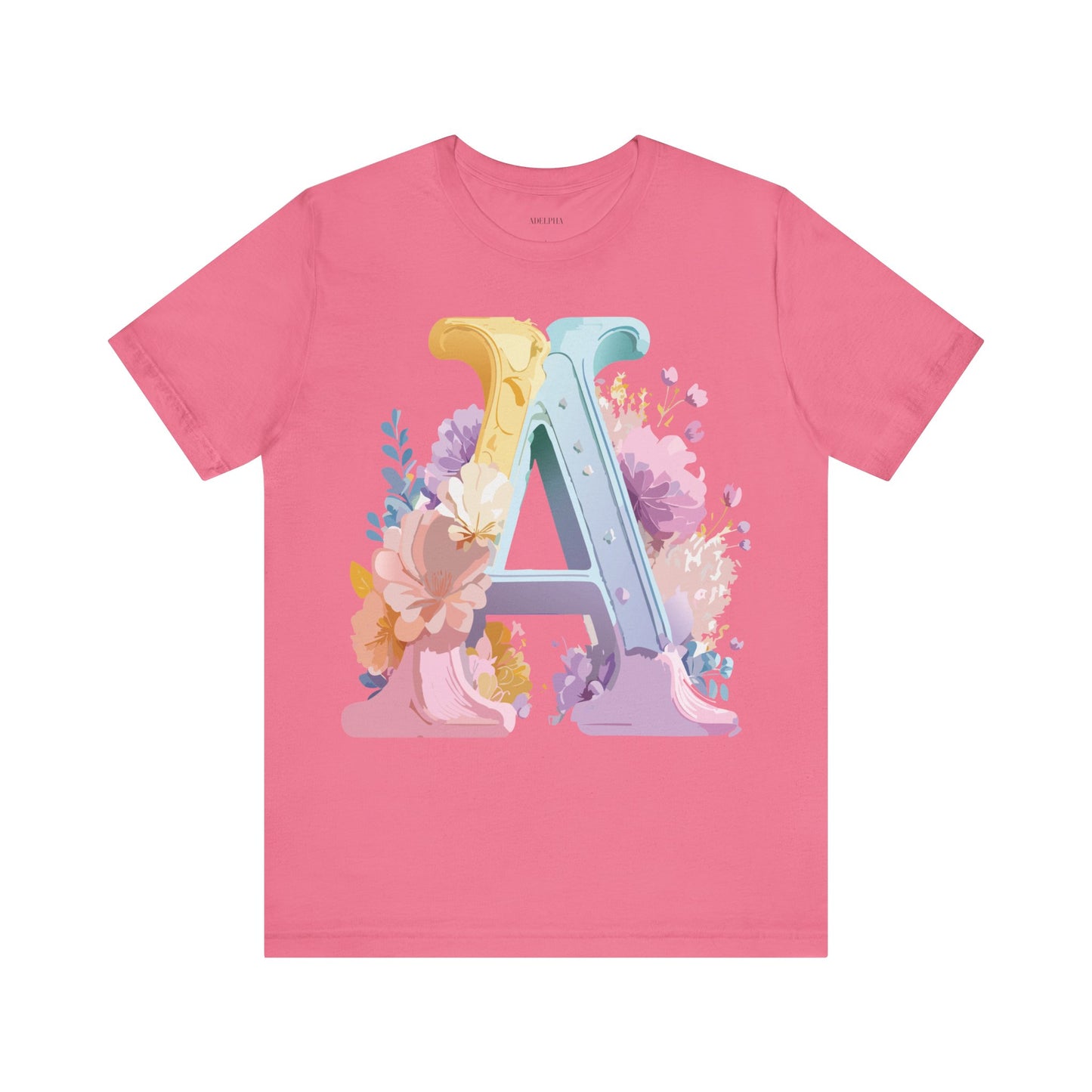 Natural Cotton Tee Shirt - Letters Collection - A Printify