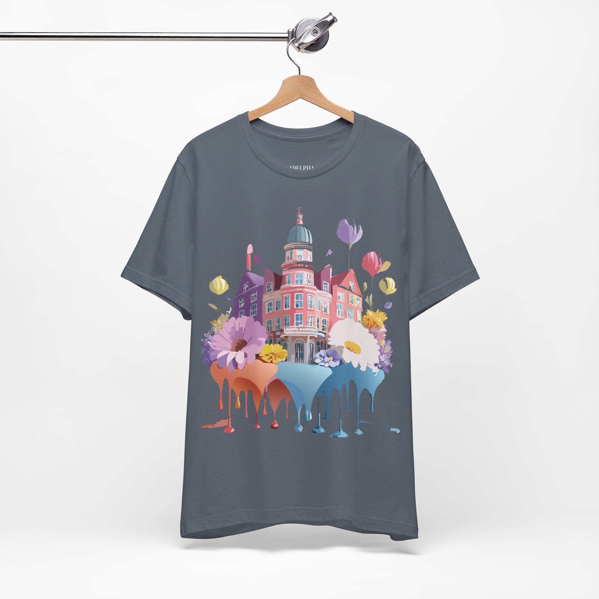Natural Cotton Tee Shirt - Beautiful Places Collection - Amsterdam Printify