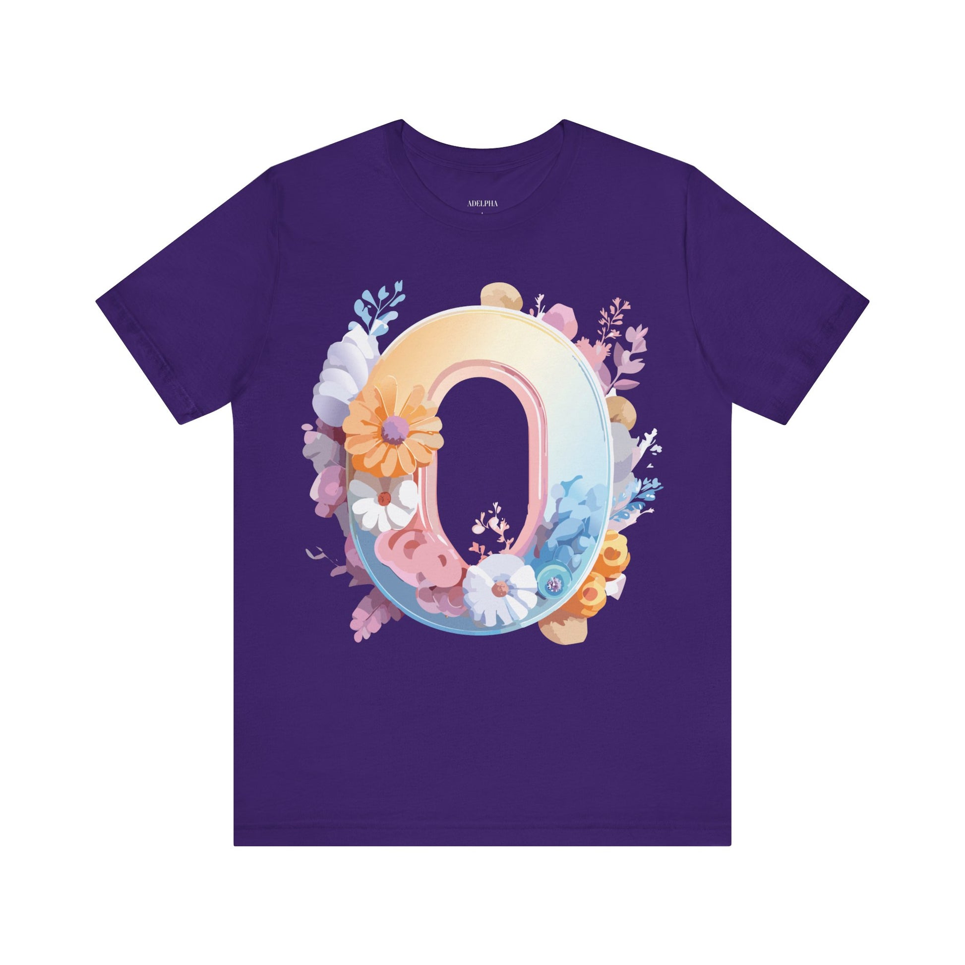 Natural Cotton Tee Shirt - Letters Collection - O Printify