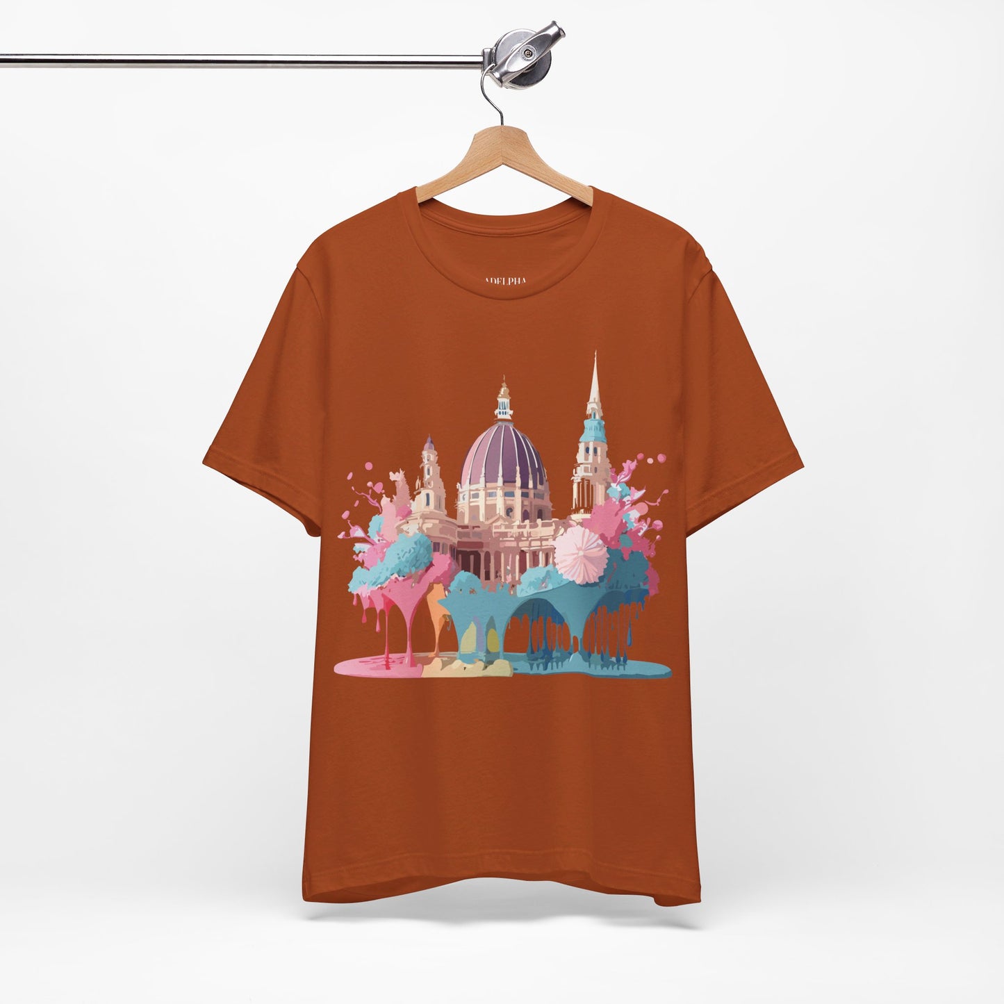 Natural Cotton Tee Shirt - Beautiful Places Collection - Vienna Printify